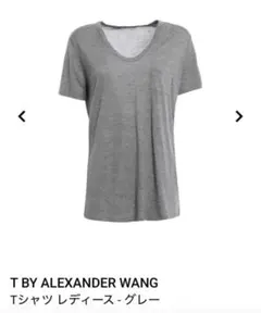 T BY ALEXANDER WANG Vネック ポケットTシャツ グレーのサムネイル
