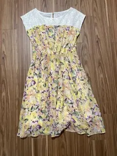 tocco closet 花柄 半袖ワンピース