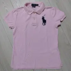 ポロラルフローレン　半袖　ポロシャツ　ピンク　SKINNY FIT XS