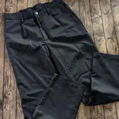 美品 Simplicite plus 黒スラックス ゴム入りウエスト M