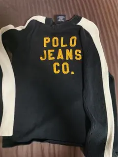 Polo Jeans Co. ニットセーター Mサイズ 黒/クリーム