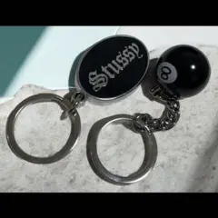 STUSSY キーホルダー 2個セット8ボール エイトボール stussy