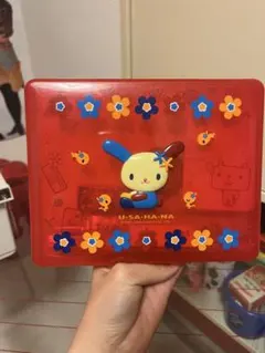 【当時物】ウサハナ 缶メモ ☆商品説明必読☆ウサハナ☆ハート 缶ケース入りメモ☆レア☆S74