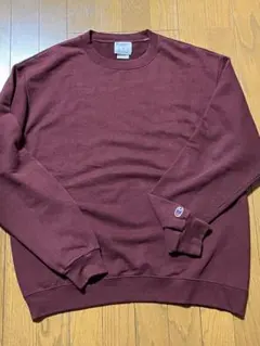 Champion エコオーセンティック クルーネック　スウェット　バーガンディ