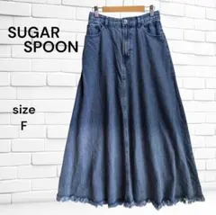 SUGAR SPOON グラデーションデニム フレアスカート F ウエストゴムのサムネイル