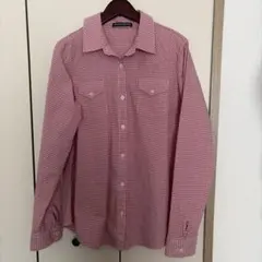 Brandy Melville 赤　チェック　シャツのサムネイル