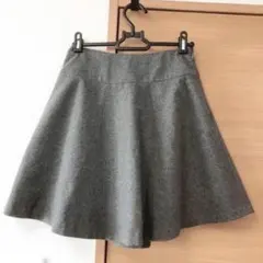 【美品】ナチュラル ビューティー ベーシック フレアスカート グレー