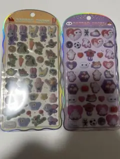 正規品　コットンパフィー　シール　ズートピア　ベイマックス