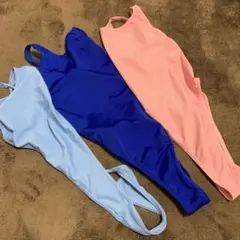 撮影用スポーツ水着 3点セット 水色 青 ピンク　フリーサイズ