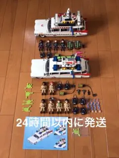 【組み立て済み】プレイモービル　ゴーストバスターズ1&2フィギュアセット 組み立て済み】プレイモービル ゴーストバスターズ1&2フィギュアセット