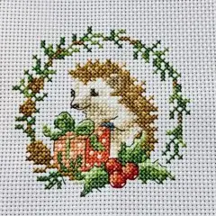 B　二点おまとめクロスステッチ完成品　刺繍完成品 1_d51d515370893bef26f8b8dfca52