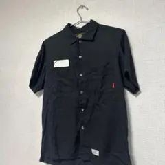 ★激レアデザイン★ wtaps 半袖シャツ　ブラック　Sサイズ　ブラックのサムネイル