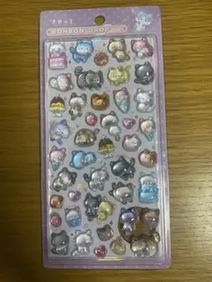 正規品！　クーリア　イオン限定オリジナル　きゃっと　ボンボンドロップシール