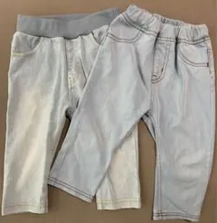 プティマイン&無印良品の100サイズパンツ 2枚セット