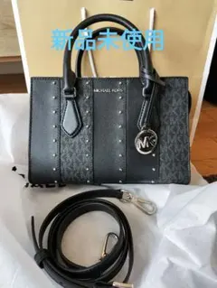 新品 MICHAEL KORS スタッズ ショルダー バッグ ブラック