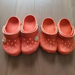 クロックスCROCSオレンジ2足セット販売サイズ17.5&15～15.5サンダル