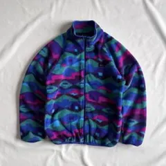 90s REI All-over pattern fleece jacket