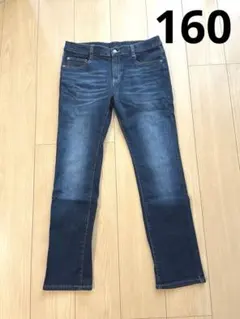 【新品未使用】デニム ダークブルー 160 男の子 トップバリュ