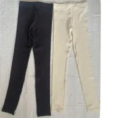 デビロック　リブレギンス　パンツ　ストレッチパンツ　レギンス 2色セット 160