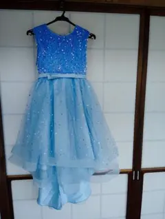 ドレス　ワンピース　発表会　結婚式　160　スパンコール　フォーマル