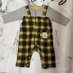 千趣会 チェック柄 ロンパース *最終価格*