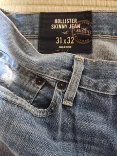 Hollister SKINNY JEAN ダメージデニムパンツ 31×32のサムネイル