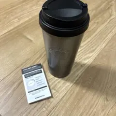 新品未使用品★韓国スターバックス ステンレス シルバーブラックタンブラー