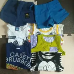 7点セット!!半袖半ズボン2枚セット．タンクトップ3枚