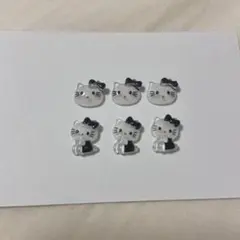 ブラックハローキティ ネイルパーツ 6個セット
