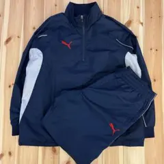 【90sPUMA】セットアップ ハーフジップ ジャージ ヒットユニオン製 2XL