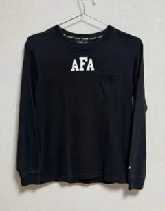 FAT AFA ロゴプリント 黒 ロンT 長袖カットソーのサムネイル