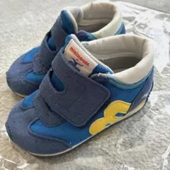 ミキハウス×ミズノ　コラボスニーカー　14.0cm 男の子⭐︎青　マジックテープ