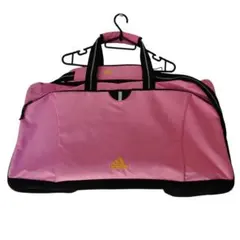 【adidas】スポーツバッグ ピンク×ブラック