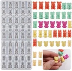 ミニベアシリコンモールド　デコレーション　レンジ　トレカ　装飾　封入パーツ