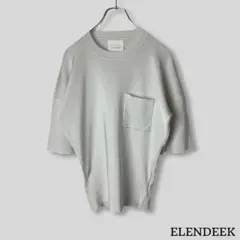 ELENDEEK｜ジュエルハーフスリーブニット(GRYのサムネイル