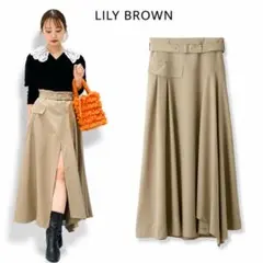 LILY BROWN リリーブラウン　アシメドレープスカショーパン0美品のサムネイル
