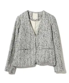 未使用B:MING by BEAMS / ツイードノーラペル ジャケット 20