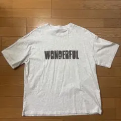 WONDERFUL ロゴプリント Tシャツ