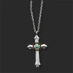シルバー925 ゴールドイーグルクロス メディスンホイール&フック