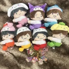 なにわ男子×サンリオ ぬいぐるみ キーホルダー