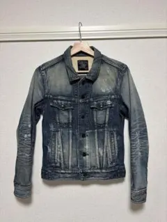 HALB パルプ USEDペンキ過去デニムジャケット S Gジャンのサムネイル
