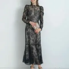 未使用タグ付き アプワイザーリッシェ マーメイド レース ロングワンピース