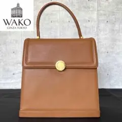 未使用級】 WAKO 和光 ハンドバッグ フォーマル ボルドー レッド