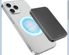 【超薄型】MagSafe対応 モバイルバッテリー 5000mAh 急速充電 軽量