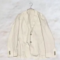 【タグ付 】ユニクロ リネンコットンジャケット シンプル 無地 7582