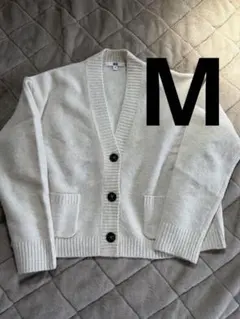 UNIQLO アイボリー カーディガン M ニット　白　ユニクロ