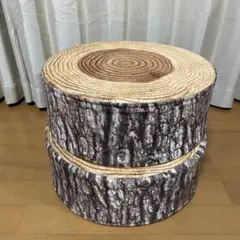 ニトリ　木の幹デザイン スツール