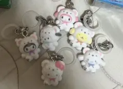 めじるしアクセサリー サンリオキャラクターズ ふわふわスノー コンプ６種セット