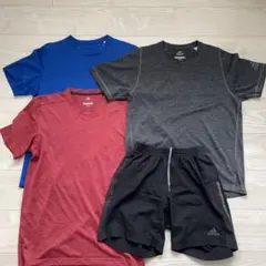 adidas ランニングTシャツ・ショートパンツセット