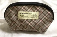 キキララ　ポーチ　リトルツインスターズ　サンリオ　チェック柄